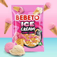Bonbons Mini ice cream Bebeto (Sachet 80 gr) - Certifié halal