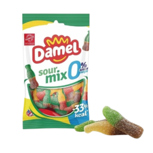 Damel Sour Mix – Bonbons sans sucre 90 g